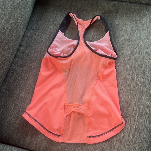Lululemon bright colored top, size S. Has built in bra - Picture 2 of 6